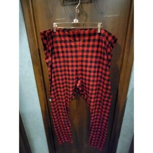 Old Navy Red/Black Checkerd Leggings NWOT Sz 3X